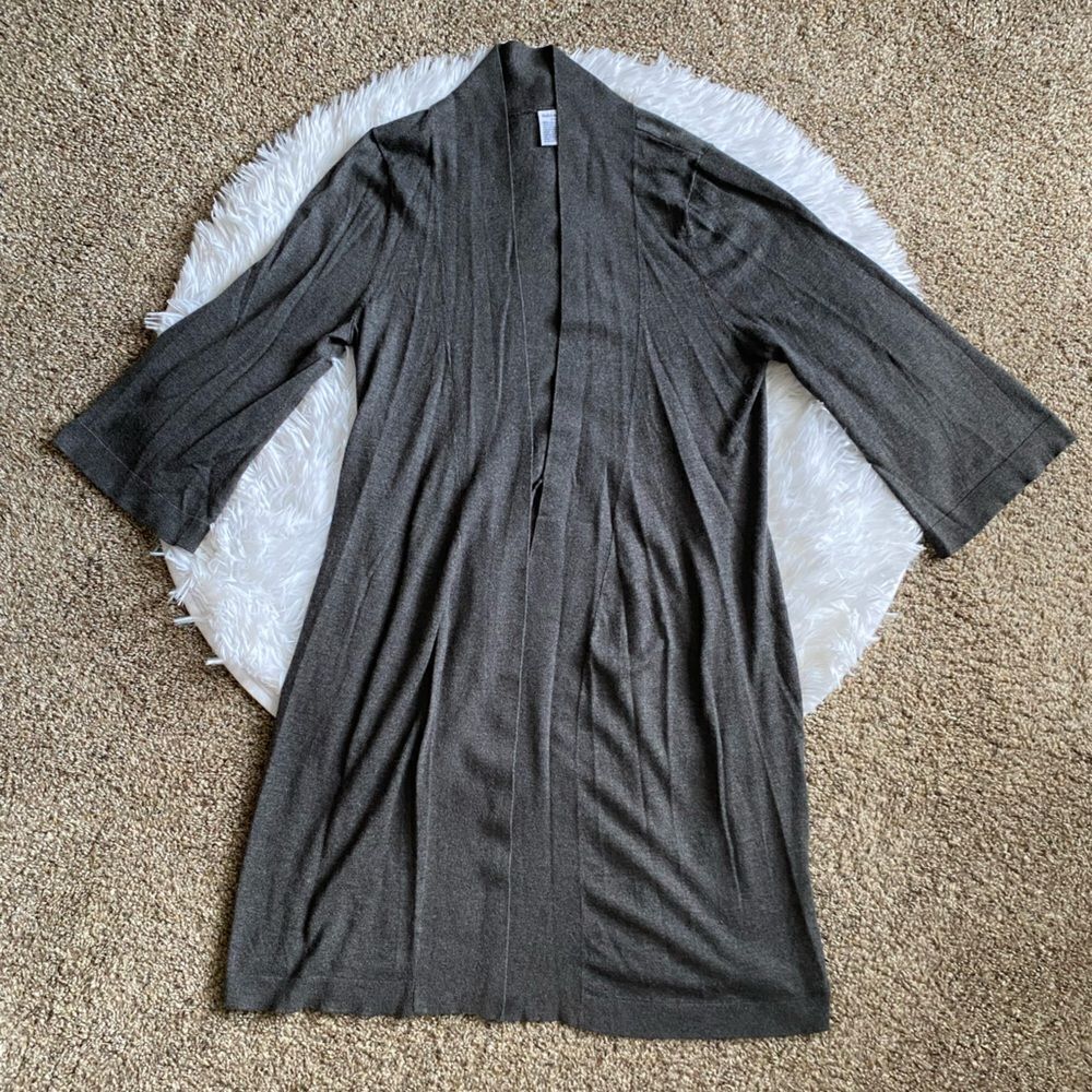 Bath & Body Works Gray Open‎ Front Cardigan Womens Size Small
